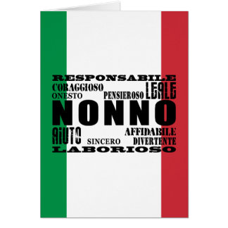 Cartão Avós italianos : Qualidades