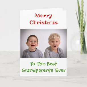 Cartão Avós Natal Netos Foto Personalizada