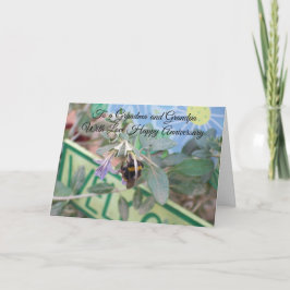 Cartão Avós Personalizaram Aniversário de Casamento