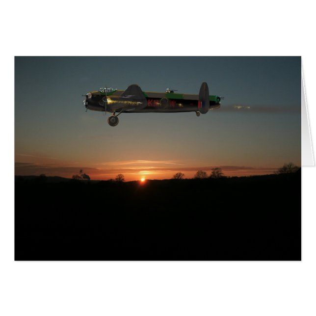 Cartão Avro Lancaster (Frente Horizontal)