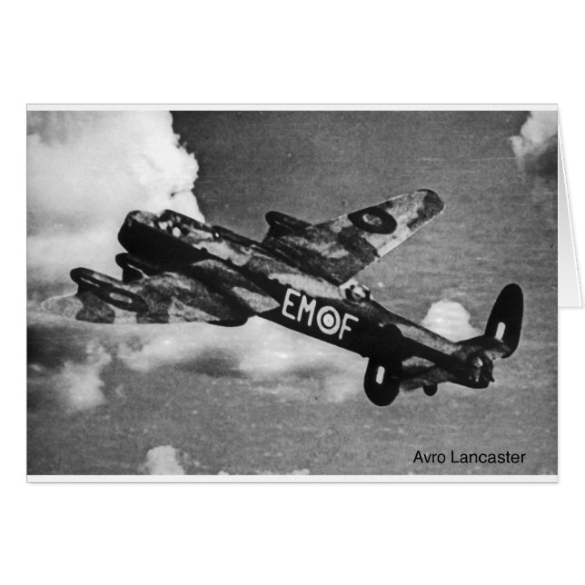 Cartão Avro-Lancaster (Frente Horizontal)