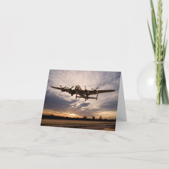 Cartão Avro Lancaster KB726 Vera (Frente)