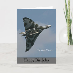 Cartão Avro Vulcan Happy Birthday