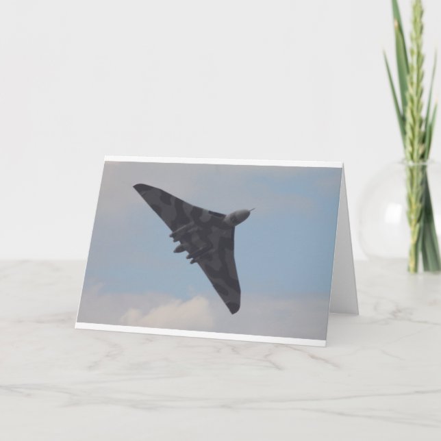 Cartão Avro Vulcan XH558 (Frente)