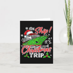 Cartão Aw Ship É A Christmas Trip Cute Cruise Family F