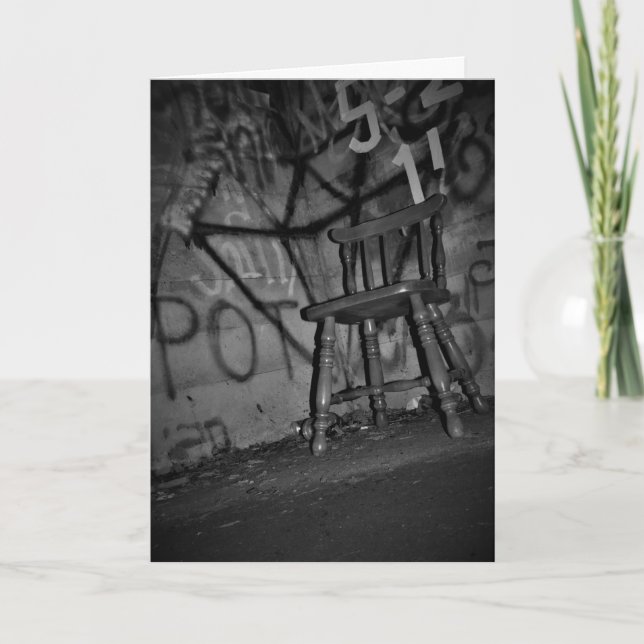 Cartão “Await Deliverance" Hallowe’en Card (Frente)