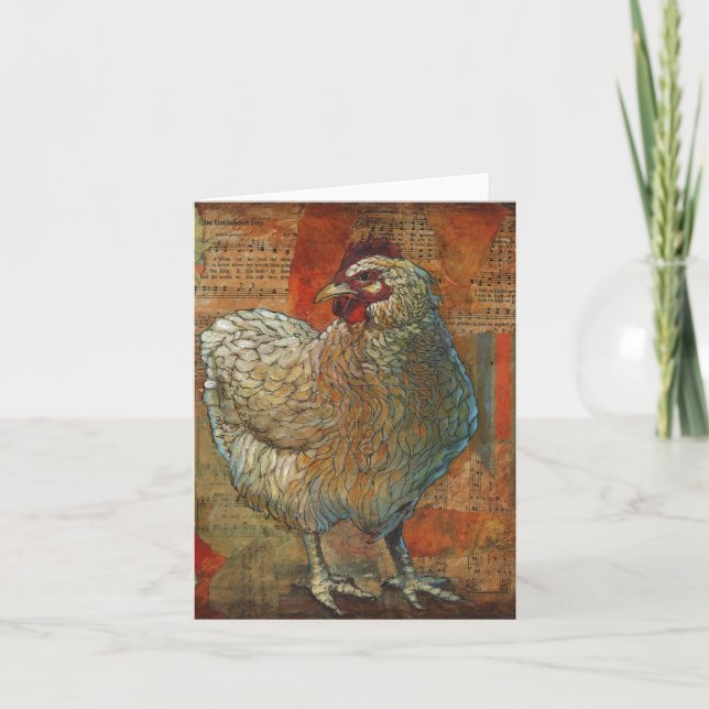 Cartão Awesome Chicken Greeting Card (Frente)