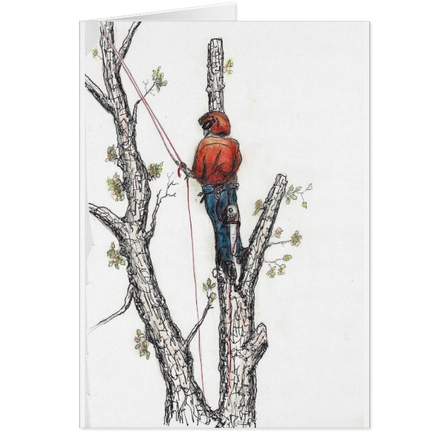 Cartão Ax Man no chainsaw (Frente)