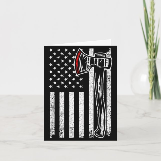 Cartão Axe Throwing Novelty For Men Women Ax Thrower Axe  (Frente)