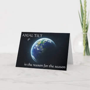 Cartão Axial Tilt Winter Solstice Card