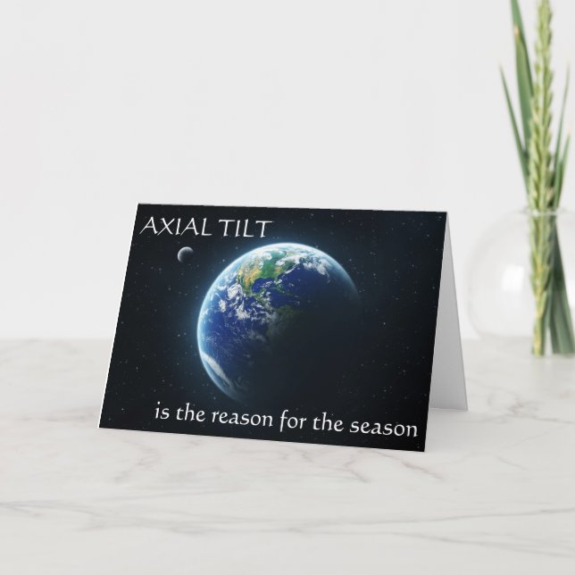 Cartão Axial Tilt Winter Solstice Card (Frente)