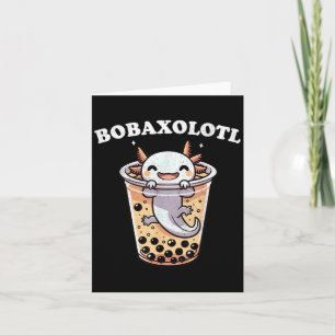Cartão Axolotl Boba Tea Cheiro Chá Chá Chá Anime Axolotl
