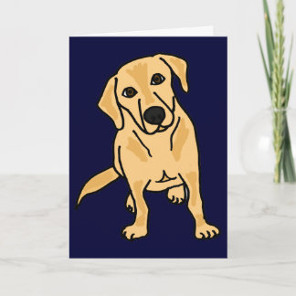 Cartão AY- Yellow Labrador Retriever Notecards or Greetin