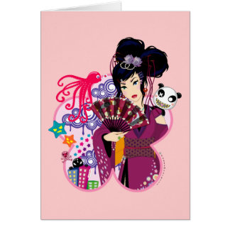 Cartão Ayaka na cidade de Harajuku