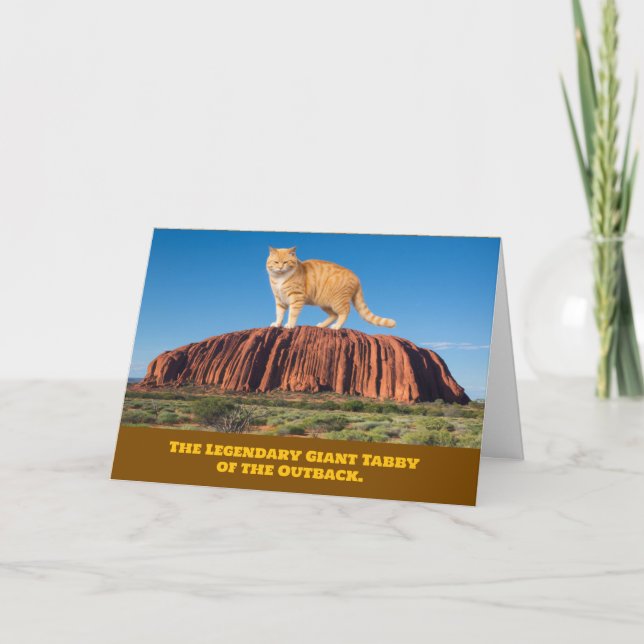 Cartão Ayer's Rock Tabby (Frente)