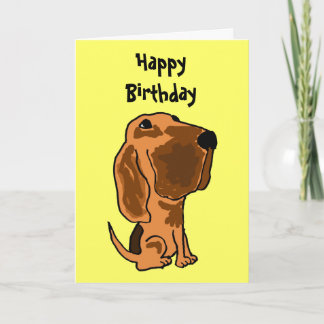 Cartão AZ- Funny Bloodhound Birthday Card