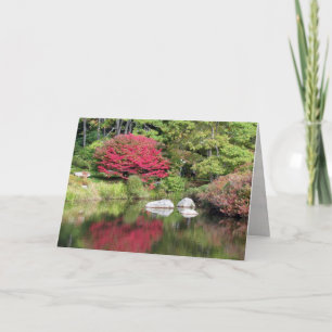 Cartão Azalea Garden Reflections Birthday Card