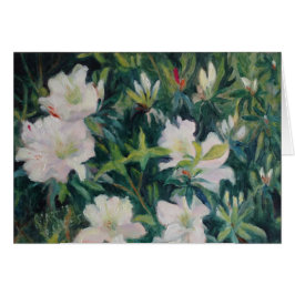 Cartão "Azáleas brancas "