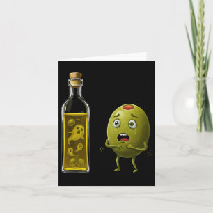 Cartão Azeite Engraçado Fantasma Horror Humor Halloween C