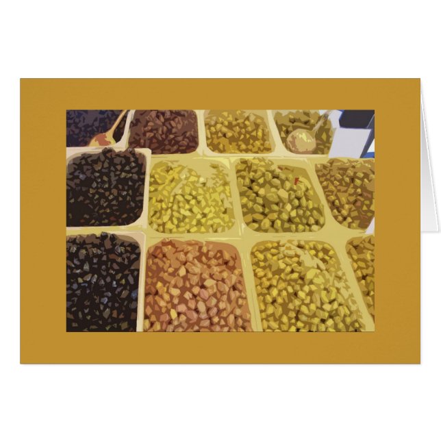 Cartão Azeitonas para venda! (Frente Horizontal)