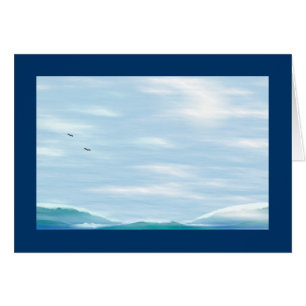 Cartão Azuis de oceano