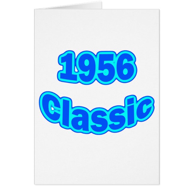 Cartão Azul 1956 clássico (Frente)