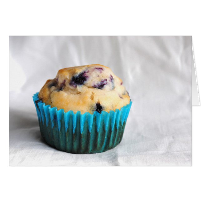 Cartão Azul Berry Muffin (Frente horizontal)