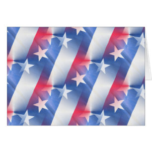 Cartão azul branco vermelho