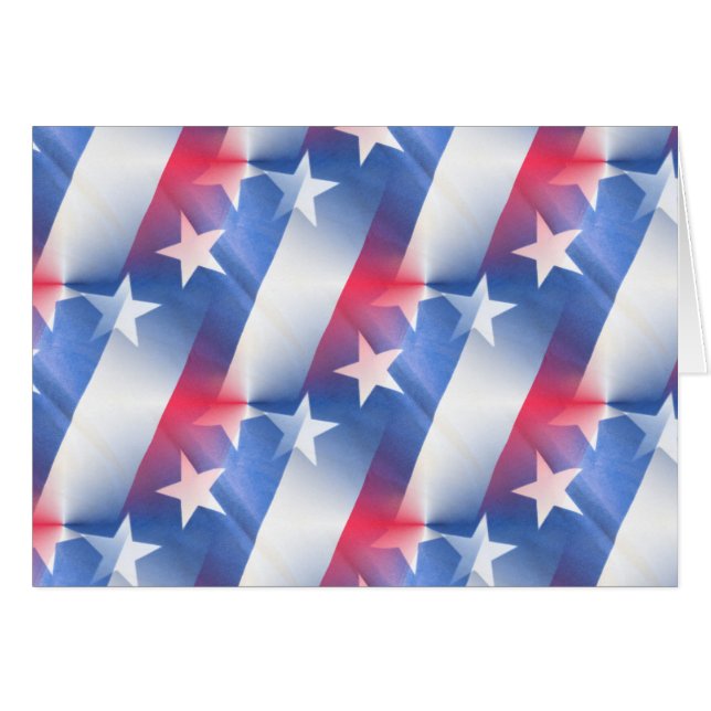 Cartão azul branco vermelho (Frente Horizontal)