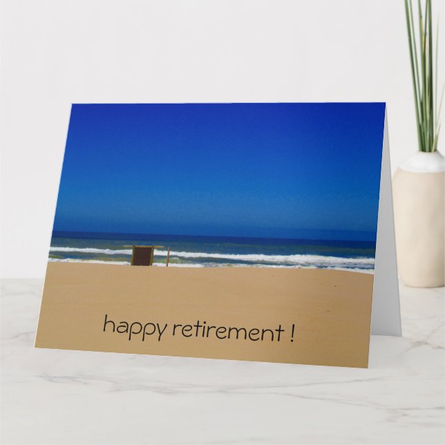 Cartão azul brilhante grande (Frente)