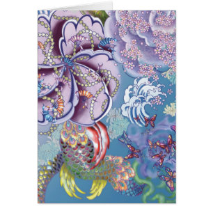 Cartão azul bullterfly