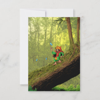 Cartão Azul-Butfly Mighty Nizz