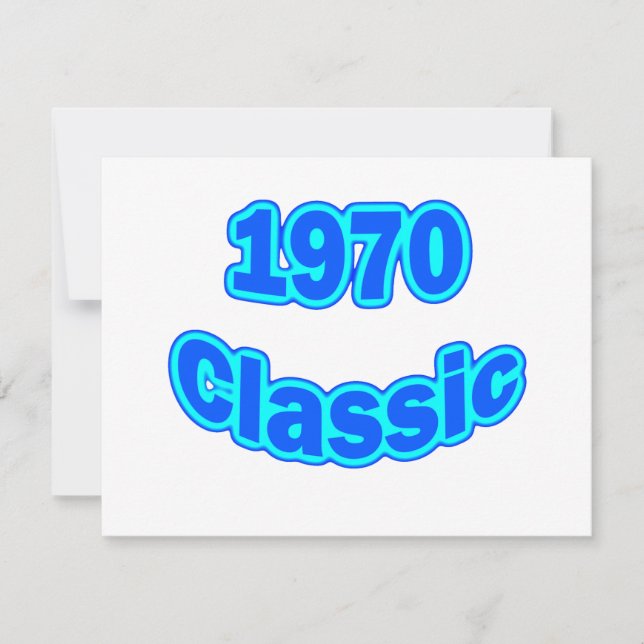 Cartão Azul clássico 1970 (Frente)