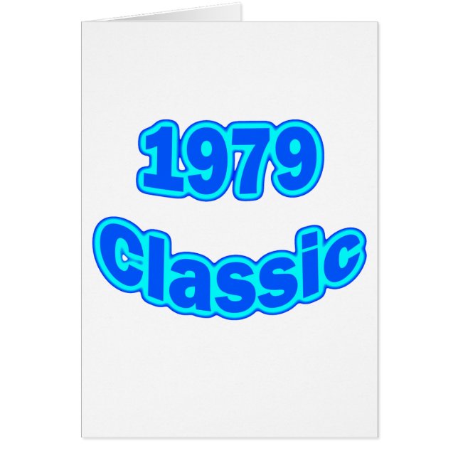 Cartão Azul clássico 1979 (Frente)