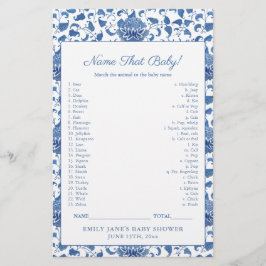 Cartão Azul Clássico para Bebê Branco