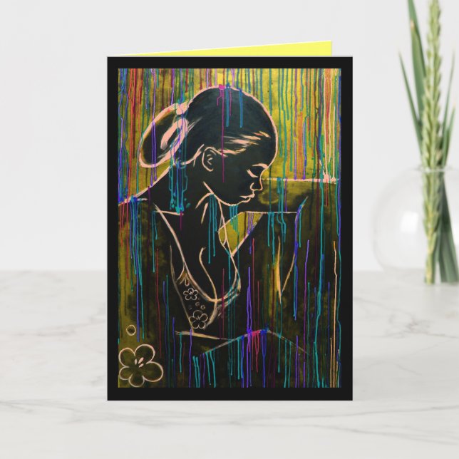 Cartão azul crioulo do ouro (Frente)