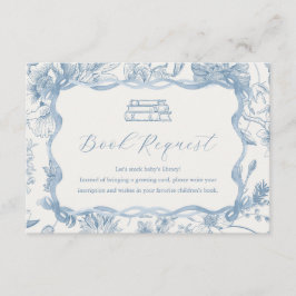 Cartão Azul De Chá de fraldas Do Urso Teddy