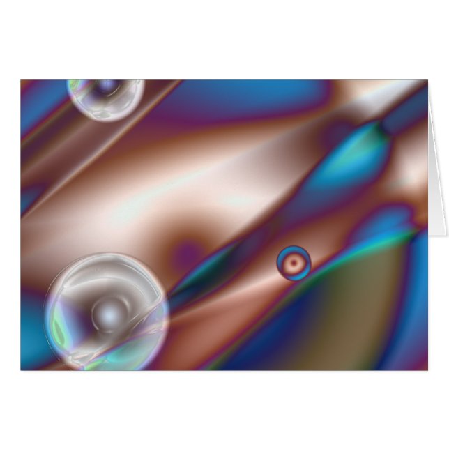 Cartão Azul de chocolate (Frente Horizontal)