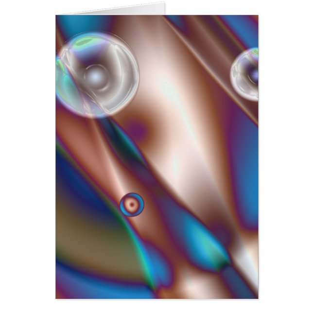 Cartão Azul de chocolate (Frente)