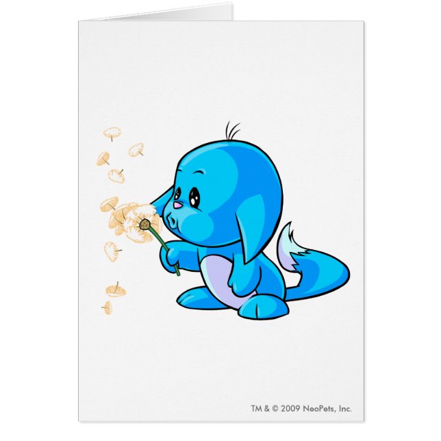 Cartão Azul de Kacheek (Frente)