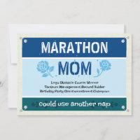 Azul Divertido Maratona Mãe Dia das Mães