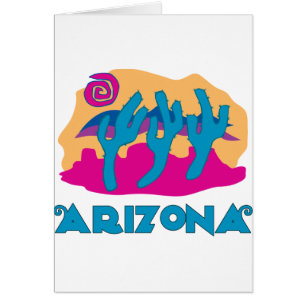 Cartão Azul do deserto da arizona