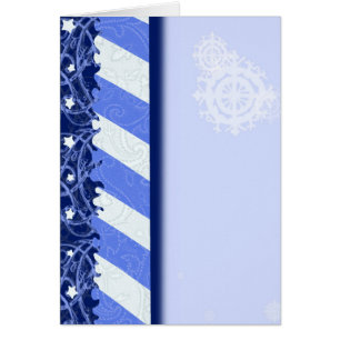 Cartão Azul do inverno