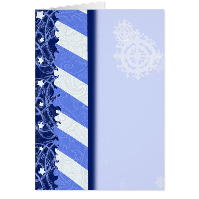 Cartão Azul do inverno (Frente)