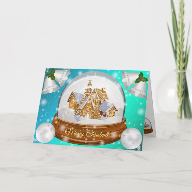 Cartão Azul doce inverno (Frente)