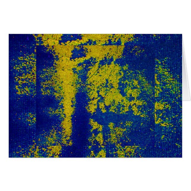 Cartão Azul Dourado III (Frente Horizontal)