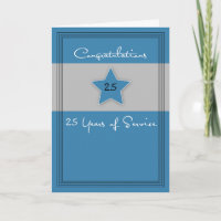 Azul e Cinzas do Aniversário do Funcionário, 25 An