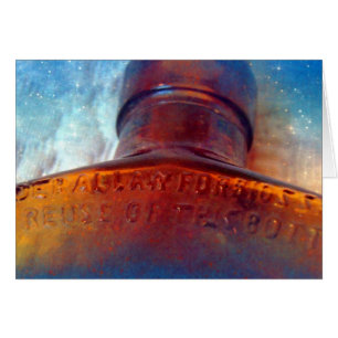 Cartão Azul e Marrom