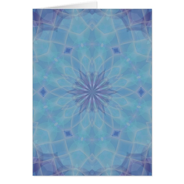 Cartão Azul e Turquesa (Frente)