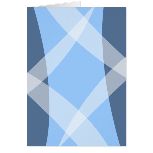 Cartão Azul-Hatch Cruzado (Frente)